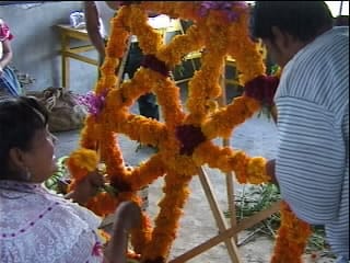 Wood & Cempasuchil Arches