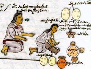 Aztecs Making Tortillas